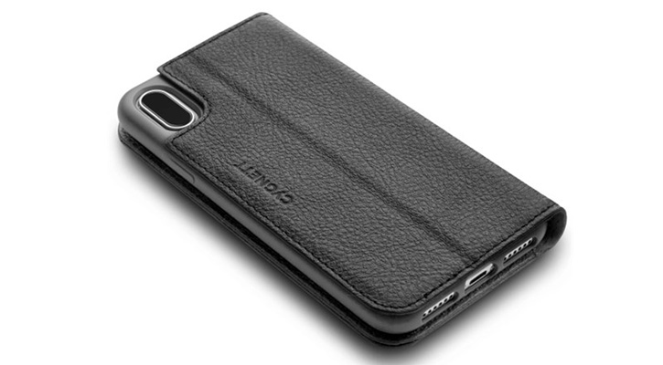 Cygnett CitiWallet Genuine Leather iPhone X Wallet Stand Case - Black